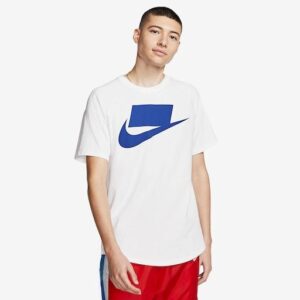 تیشرت نایک مدل swoosh (سفید.آبی)