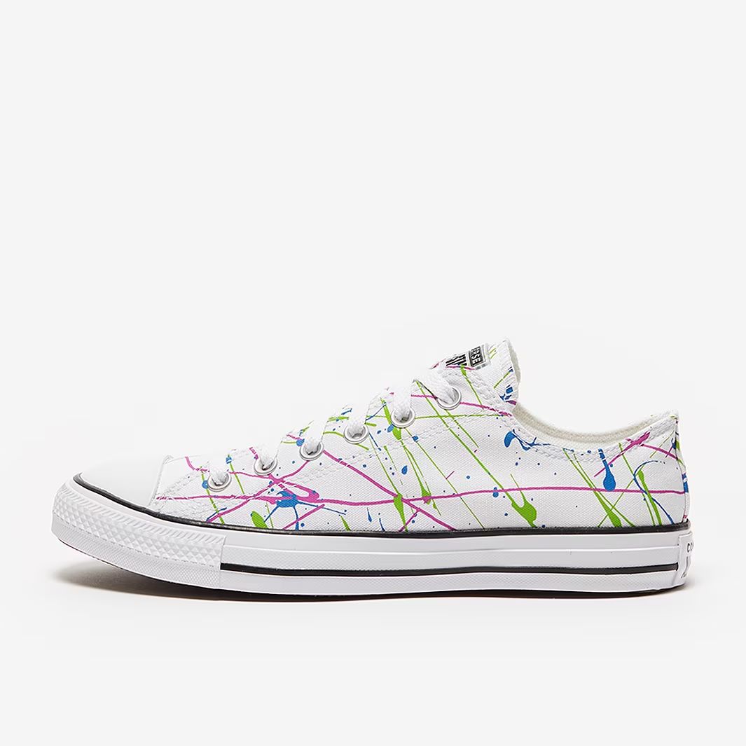 اسنیکر کانورس مدل chuck taylor all star hiarchive paint splatter (سفید.چند رنگ) - تصویر 2