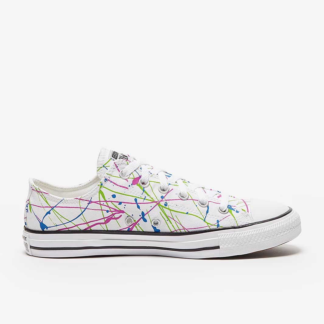 اسنیکر کانورس مدل chuck taylor all star hiarchive paint splatter (سفید.چند رنگ) - تصویر 3