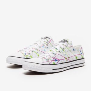 اسنیکر کانورس مدل chuck taylor all star hiarchive paint splatter (سفید.چند رنگ)