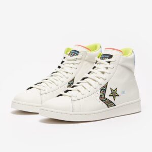 اسنیکر کانورس مدل pro leather peace & unity hi (سفید)