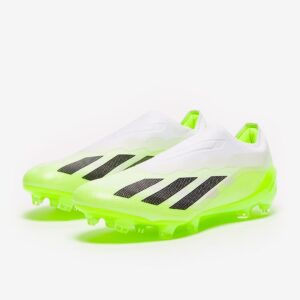 کفش فوتبال آدیداس ایکس FG CrazyFast.1 Laceless (سفید.لیمویی)