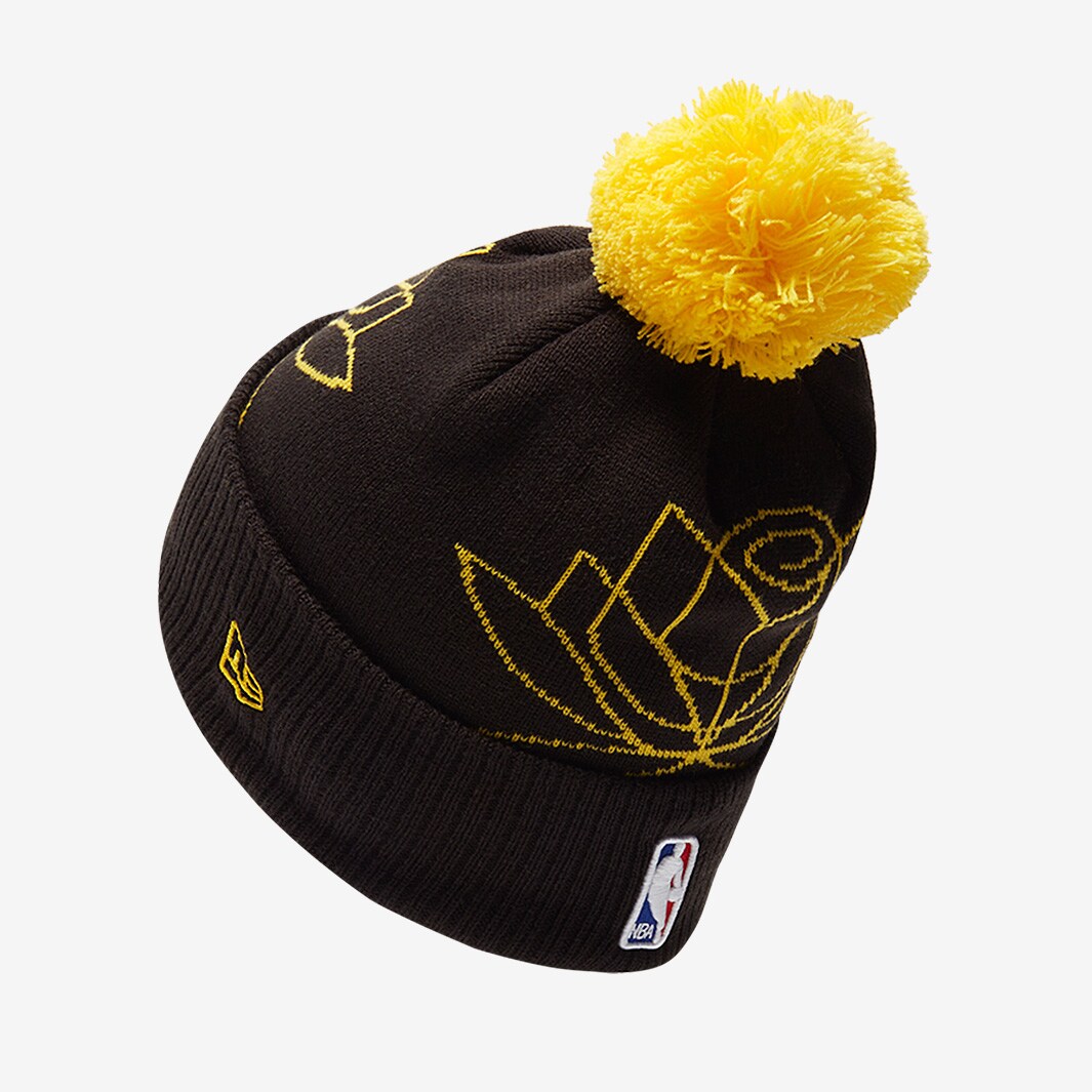 کلاه بافتنی New Era مدل nba-golden-state-warriors-22-23-city-edition (مشکی.طلایی) - تصویر 2