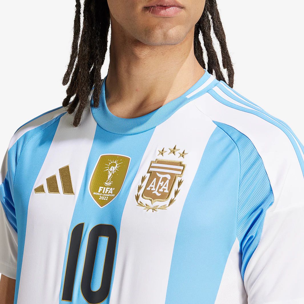 لباس اول تیم ملی آرژانتین 2024 Messi10 نسخه هواداری - تصویر 3